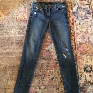 Joe’s Boyfriend Straight Leg Distressed Jeans